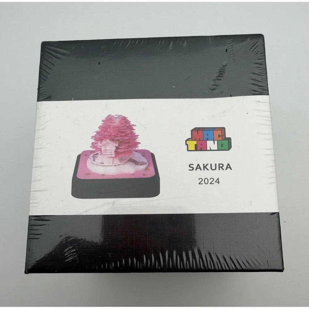 MACTANO Sakura 2024 3D Memo Pad Art Notepaper Cherry Blossom Tree Pink T0605